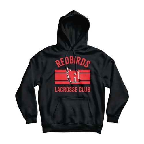 Newmarket Redbirds Adult Classic Hoodie - Black Thumbnail