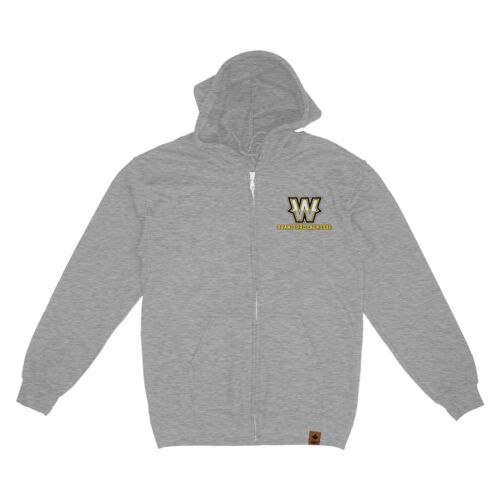 Brantford Warriors Adult Grey Full Zip Hoodie Thumbnail