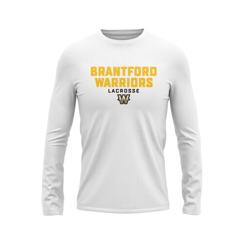 Brantford Warriors Young White Long Sleeve Shirt Thumbnail