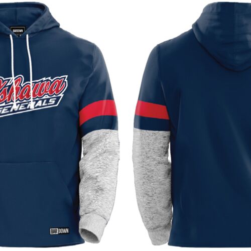 Oshawa Generals Striper Streetwear Hoodie Youth Thumbnail