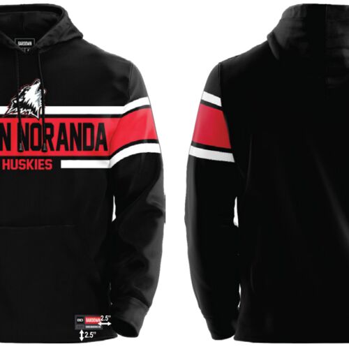 Rouyn Noranda Huskies Stripe Shiow Sublimated Hoodie Thumbnail