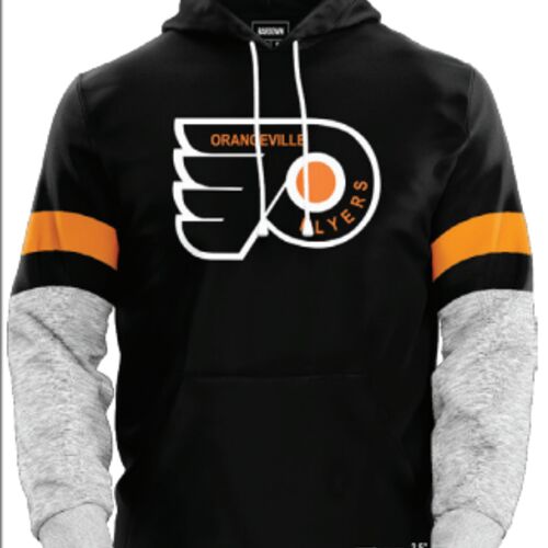 Orangeville Flyers Heather Striper Hoodie Youth Thumbnail