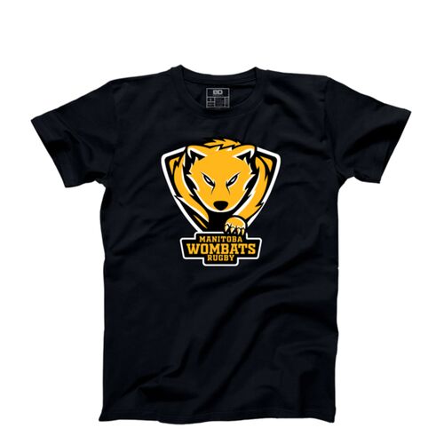 Manitoba Rugby Youth Classic T-shirt Black Thumbnail