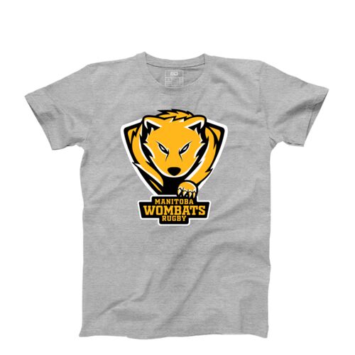 Manitoba Rugby Youth Classic T-shirt Grey Thumbnail
