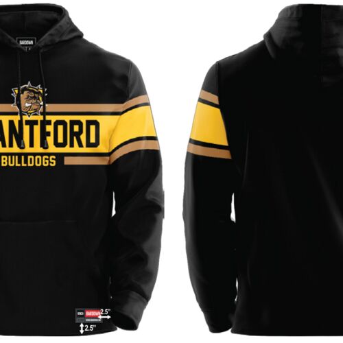Brantford Bulldogs Stripe Show Sublimated Hoodie Thumbnail