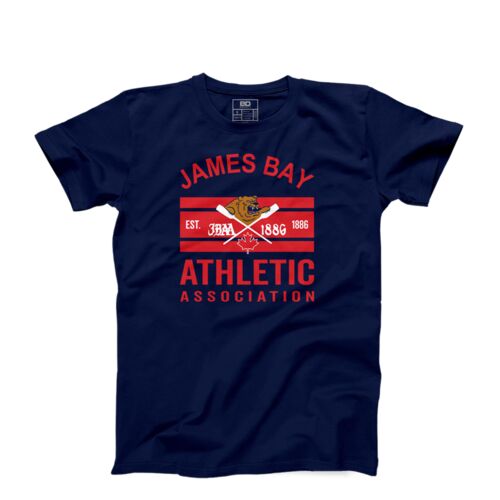 James Bay Athletic Association Youth Tripple Deke T-shirt  Navy Thumbnail