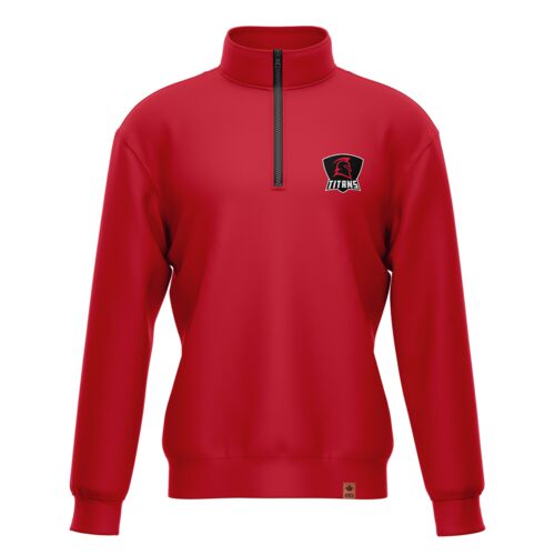 École St. Adolphe School Classic Red 1/4 Zip  Thumbnail
