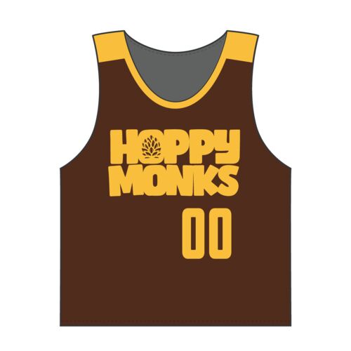 Happy Monks Lacrosse Reversible Adult Jersey Brown Thumbnail