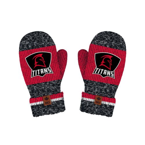 École St. Adolphe Winter Accessories Outdoorsmen Mittens Red Thumbnail