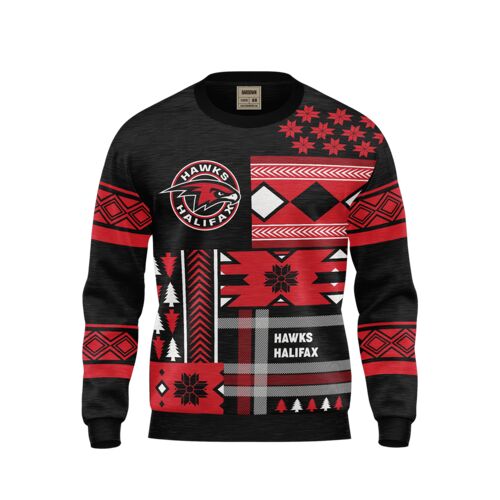 Halifax Hawks Let It Snow Ugly-Christmas Sweater Thumbnail
