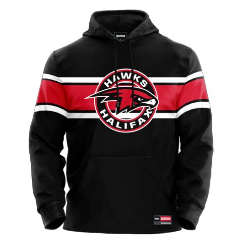 Halifax Hawks Stripe Show Hoodie Thumbnail