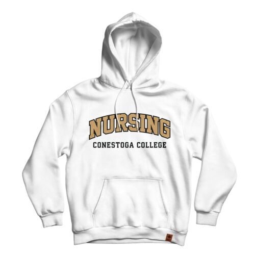 Conestoga College Program Hoodie White Thumbnail