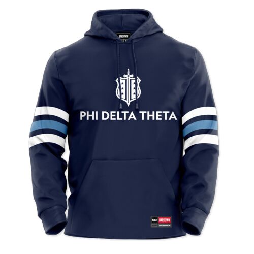 Phi Delta Theta Adult Sublimated Jersey Hoodie  Thumbnail