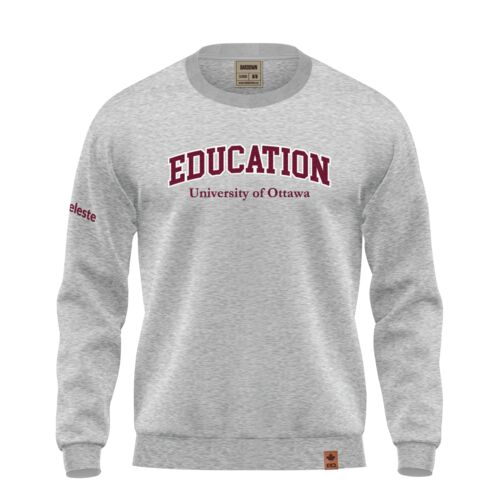 Uottawa Classic Crewneck Grey English Thumbnail