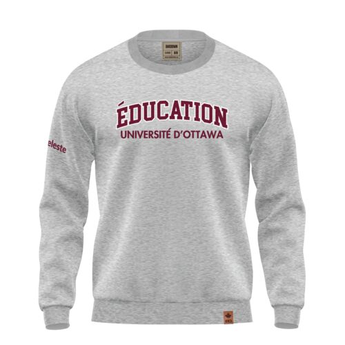 Uottawa Classic Crewneck Grey French Thumbnail