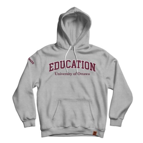 Uottawa Classic Hoodie Grey English  Thumbnail