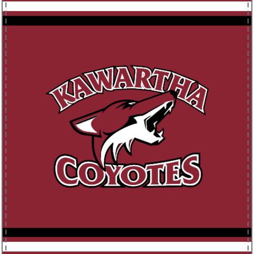 Kawartha Coyotes Sherpa Blanket Maroon Thumbnail