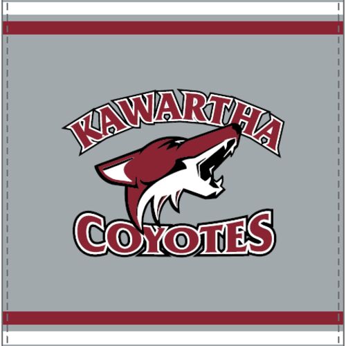 Kawartha Coyotes Sherpa Blanket Grey Thumbnail