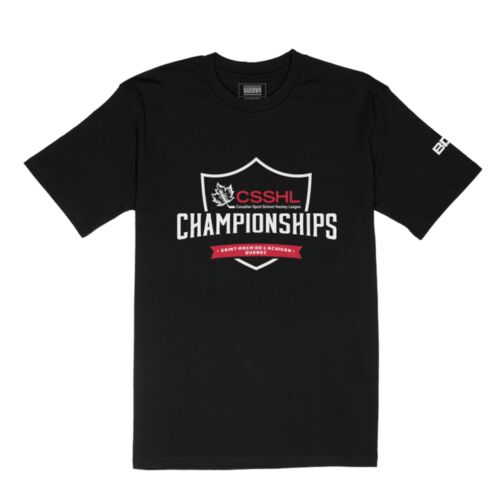 CSSHL Classic Gameday Adult Black T-Shirt Thumbnail