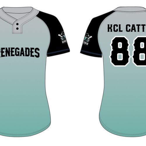 Coaldale Renegades Two Button Softball Sublimated Jersey 12 Adult  Thumbnail