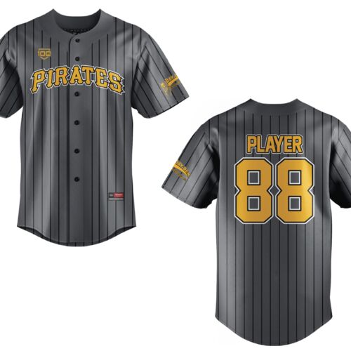 Pirates AA Sublimated Full Button Baseball Jersey - Youth Thumbnail