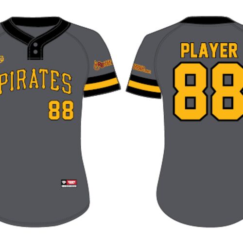 Pirates Fastpitch  Two Button Sublimated Jersey - Youth Thumbnail