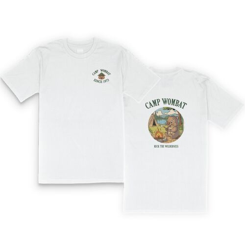 Camp Wombat T-shirt - White Thumbnail
