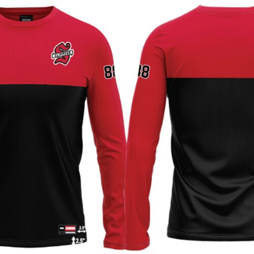 Whitchurch Stouffville Sublimated Long Sleeve with Number - Youth Thumbnail
