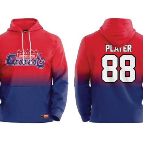 Richmond Generals Selects Sublimated Hoodie - Youth 1.0 Thumbnail
