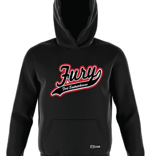 Fort Saskatchewan Fury Cuff Colored Hoodie Black - Youth Thumbnail