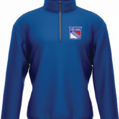 Fort Saskatchewan Rangers Cuff Colored Quarter Zip Blue - Youth Thumbnail