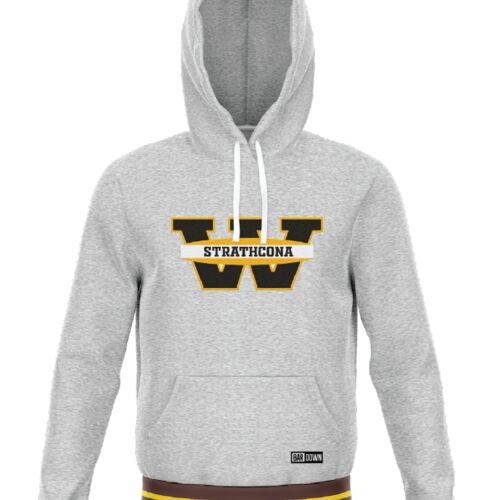 Fort Saskatchewan Strathcona Cuff Colored Hoodie Grey - Youth Thumbnail