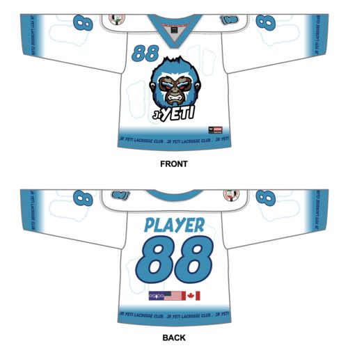 Jr Yeti Box V-Neckline Lacrosse Jersey Thumbnail