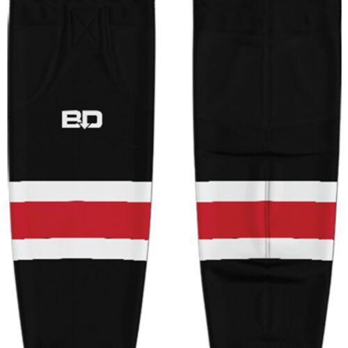 Stouffville Clippers Cut & Sew Hockey Socks Black - ADULT Thumbnail