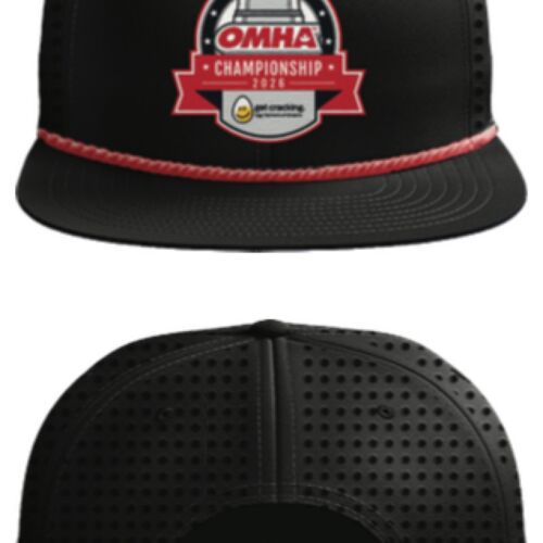 OMHA Championship 2026 Performance Flat Brim Hat Thumbnail