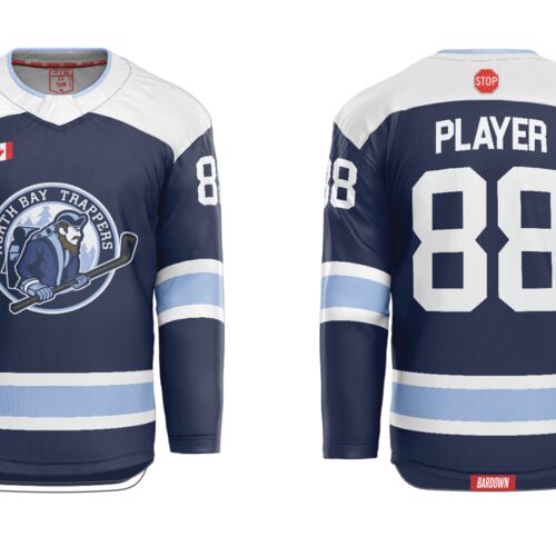 North Bay Trappers AA Cut & Sew Hockey Jersey - Youth Thumbnail