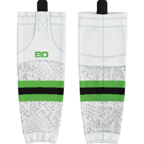 Green Cobras Sublimated Hockey Socks Thumbnail