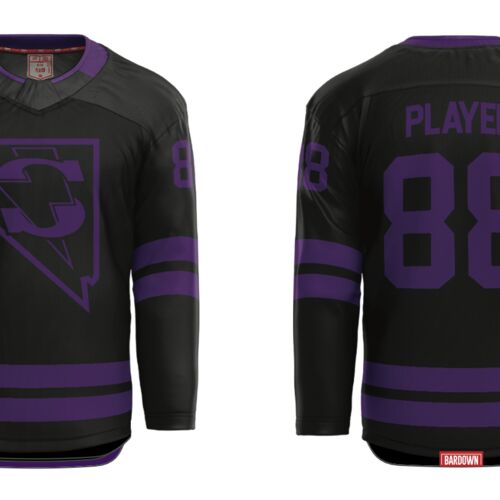 Las Vegas Storm Cut & Sew Hockey Jersey - Youth Thumbnail