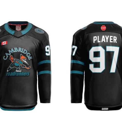 Cambdridge Roadrunners Cut and Sew Hockey Jersey - Youth  Thumbnail