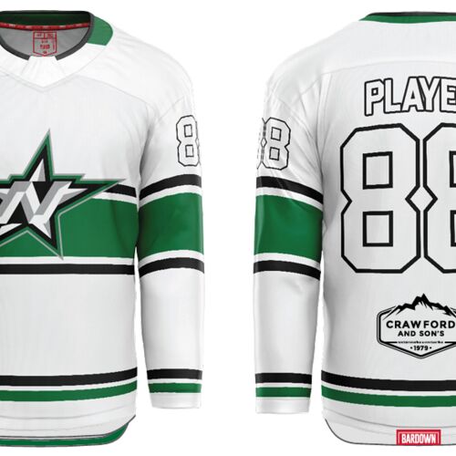 Newcastle Stars White Hybrid Hockey Jersey - Adult Thumbnail