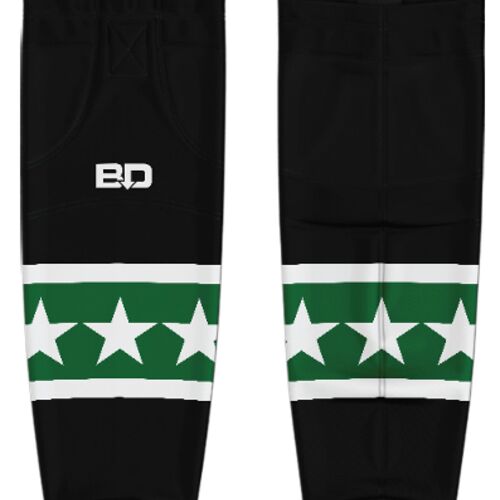 Newcastle Stars Black Hybrid Hockey Socks - Adult Thumbnail