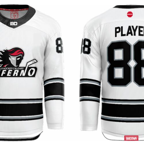 Jr. Inferno-GHC-Sublimated Hockey Jersey with Scoop - A5-White - Adult Thumbnail