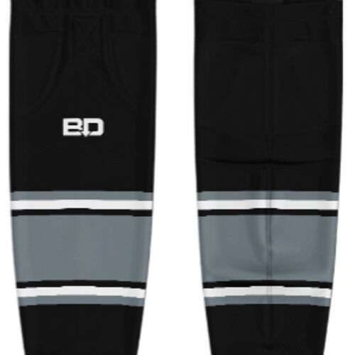 Jr. Inferno-GHC-Sublimated Hockey Socks - H2-Black - Youth Thumbnail