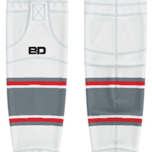 Jr. Inferno-GHC-Sublimated Hockey Socks - A4-White - Adult Thumbnail