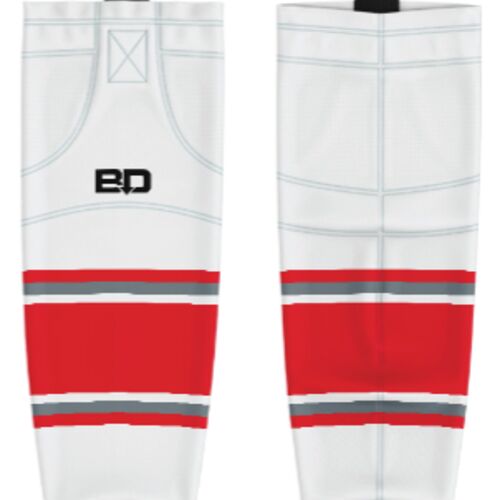 Jr. Inferno-GHC-Sublimated Hockey Socks - A6-White - Adult Thumbnail