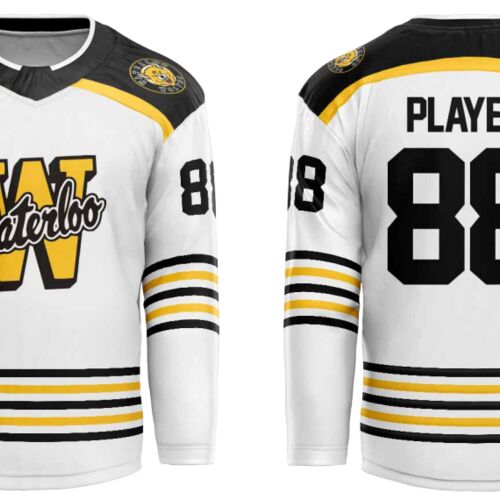 Waterloo Wolves Cut & Sew Hockey Jersey - Adult Thumbnail