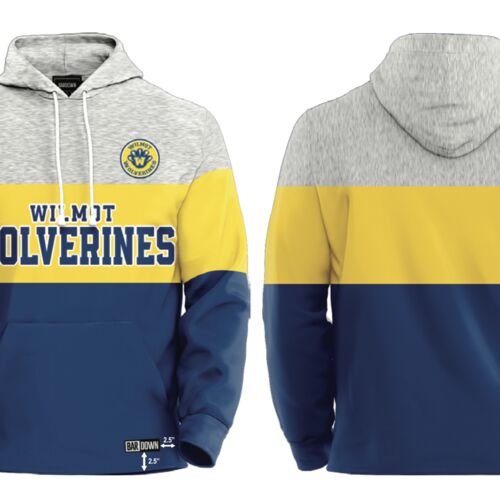 Wilmot Wolverines Tri Color Block Hoodie Thumbnail