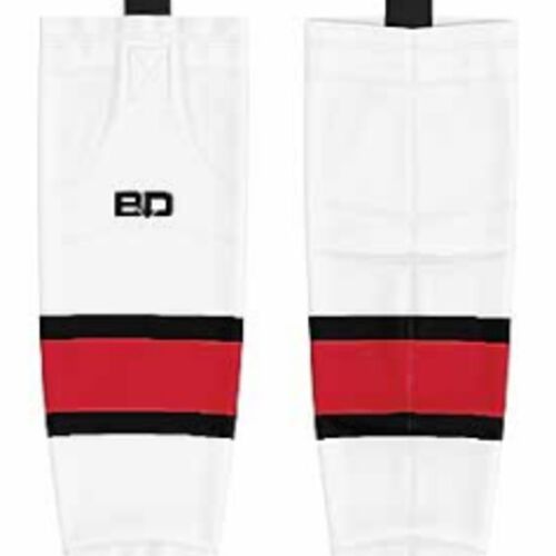 AMHA Sublimated Hockey Socks White - Youth Thumbnail