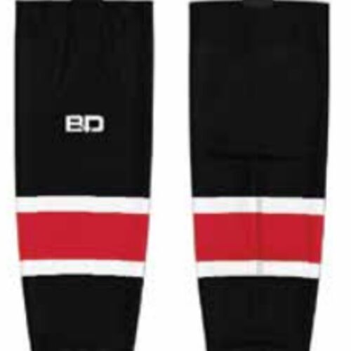 AMHA Sublimated Hockey Socks Black - Youth Thumbnail