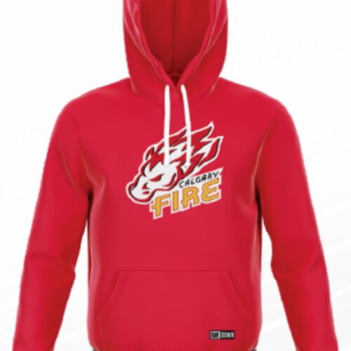 Calgary Fire Custom Cuff Hoodie - Red - Youth Thumbnail